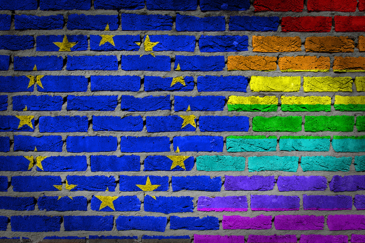 Dark brick wall - LGBT rights - EU