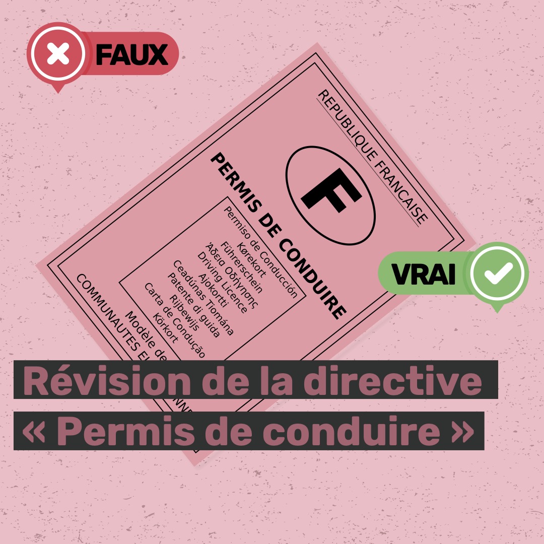 Révision de la directive “Permis de conduire” : vrai ou faux ?