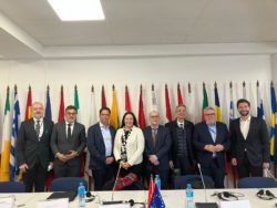 La délégation de la commission DROI avec les ambassadeurs des pays de l'UE
