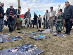 Moment de recueillement pour les 240 journalistes palestiniens tués par Israël